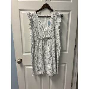 NWT Black & White Faux Wrap Dress 12P
